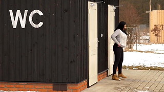 Amateur, Big Ass, Brunette, Close-up, Fucking, Pissing, Public Nudity, Teen