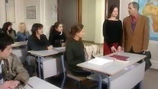 Big Boobs, Brunette, High Heels, School, Teen, Vintage