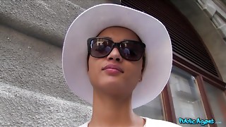 Amateur, Black and Ebony, Blowjob, Doggystyle, Fucking, Money, Outdoor, POV