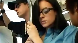 Bus, Lingerie, Public Nudity