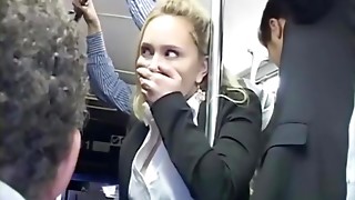 BDSM, Blonde, Bus, Orgasm, Pornstar, Public Nudity