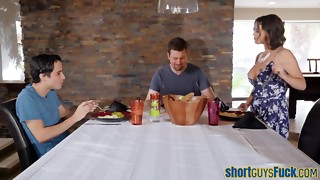 Big Boobs, Big Cock, Brunette, Doggystyle, Fucking, Housewife, MILF, School, Wife