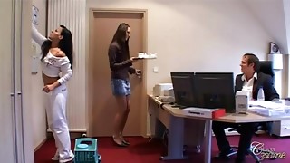 Blowjob, Fucking, Maid, Office, Secretary, Threesome