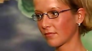 Babe, Blonde, Extreme, Fucking, Glasses, Lesbian, Party