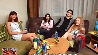 Blowjob, Drunk, Fucking, Party, Redhead, Small Tits, Teen