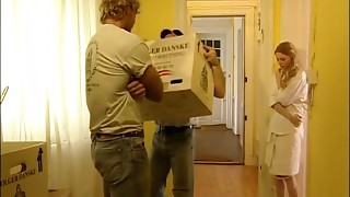 Randy Blonde Gets Fucked by Cock and Eaten by Girl