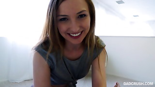 Blowjob, Stepdad, Stepdaughter, Fucking, Natural, POV, Shaved, Teen