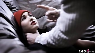 Brunette, Stepdad, Stepdaughter, Fucking, Hairy, MILF, Teen, Threesome