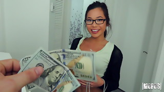 Asian, Babe, Blowjob, Doggystyle, Fucking, Glasses, Teen