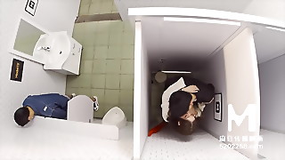 Asian, Bathroom, Big Boobs, Blowjob, Cumshot, Fucking, Orgasm, Public Nudity