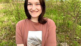 Amateur, Beautiful, Big Cock, Blowjob, Brunette, Homemade, Money, POV, Public Nudity, Russian, Tattoo