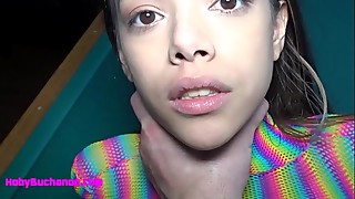 Tiny Latina Spinner Roughly Fucked in Her Tight Little Pussy by