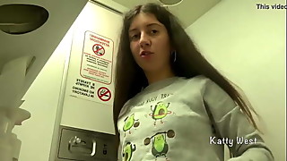 Bathroom, Brunette, Masturbation, Outdoor, Petite, Pissing, Public Nudity, Teen