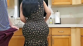 Amateur, Big Ass, Big Boobs, Brunette, Cumshot, Fetish, Fucking, Kitchen, Mature, MILF, Stepmom