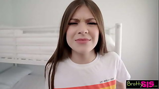 Brunette, Stepdad, Fucking, Lingerie, Panties, Petite, Stepsister