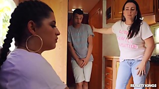 Big Boobs, Big Cock, Brunette, Cumshot