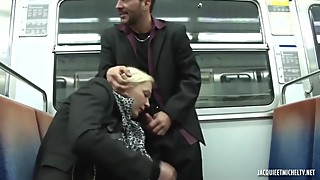 Anal, Big Cock, Blonde, Creampie, Cumshot, Double Penetration, Facial, Fucking, MILF, Outdoor, Public Nudity, Stockings