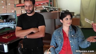 Big Ass, Big Boobs, Brunette, Creampie, Fucking, Money, Reality, Shaved